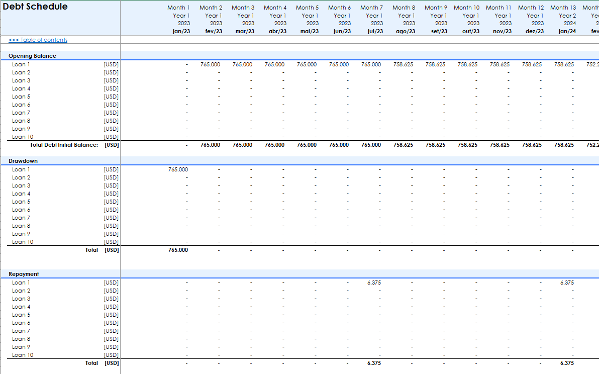 Freight Trucking Company - Google Sheets