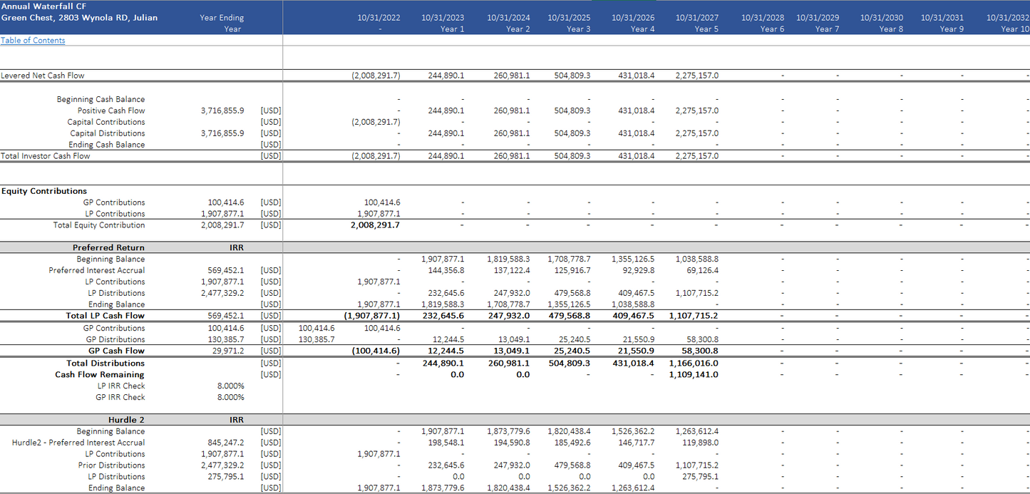 Real Estate - Self Storage Acquisition Model