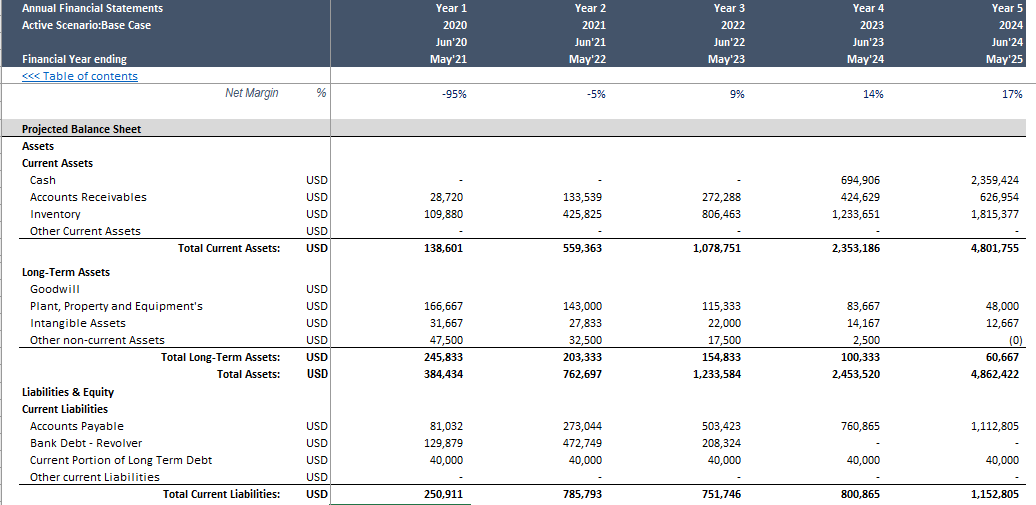 E-commerce Financial Model