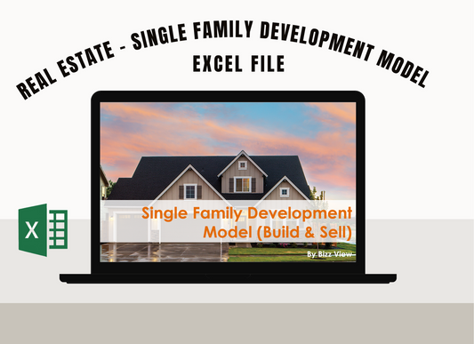 Real Estate - Single Family Development Model Pro-Forma Template