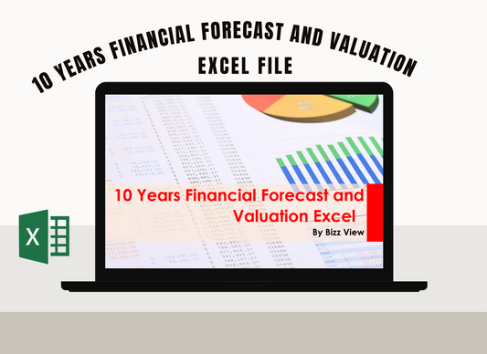 10 Years Financial Forecast and Valuation Excel Model