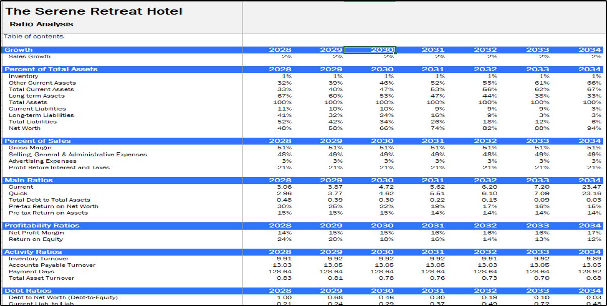 Boutique Hotel Financial Model