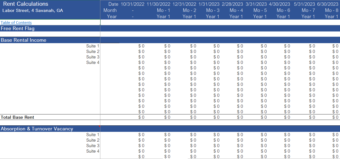 Real Estate - Industrial Development Financial Model