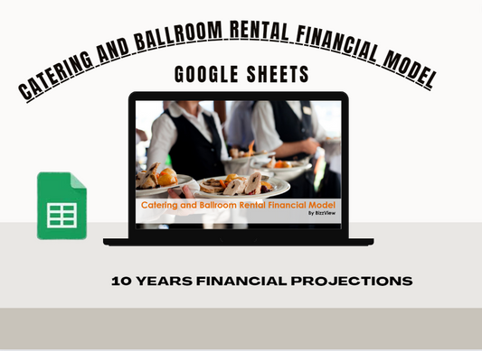Catering and Ballroom Rental Financial Model - Google Sheets